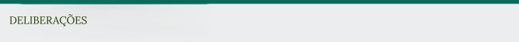DELIBERAÇÕES