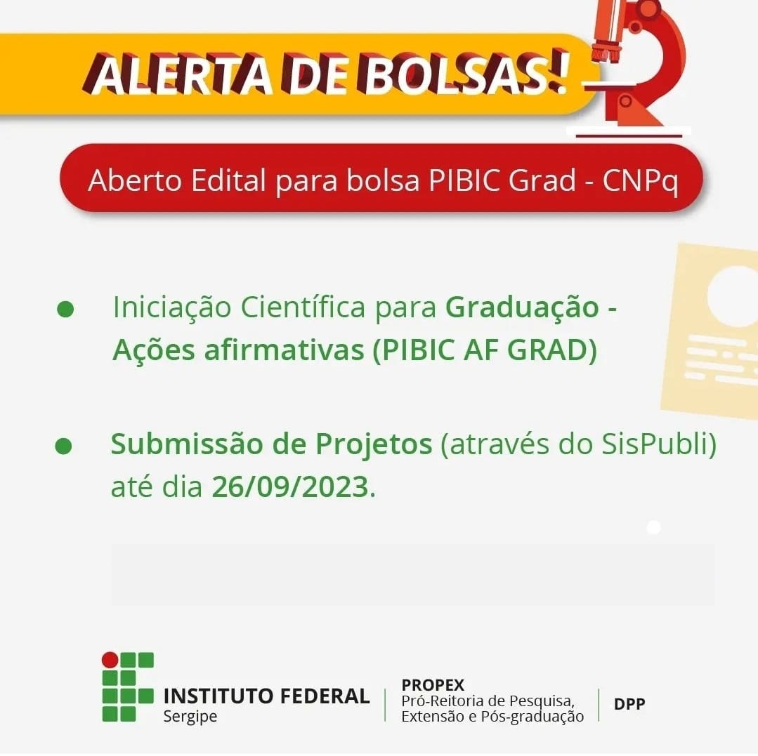 Estudantes podem submeter propostas para receber bolsa de extensão