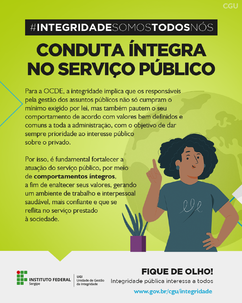 UGI Campanha Integridade 2022 Conduta Integra no serviço publico
