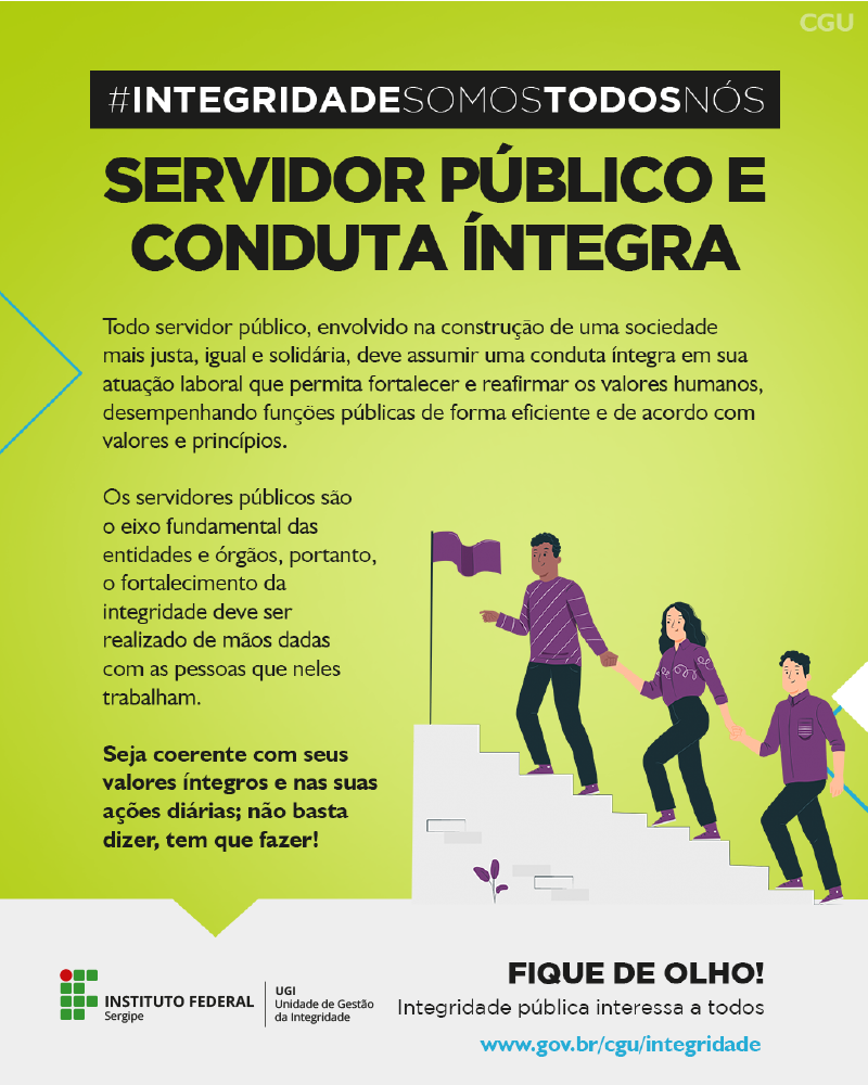 UGI Campanha Integridade 2022 servidor publico e conduta integra