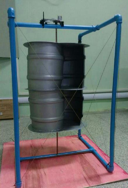 Aerogerador de eixo vertical tipo Savonius