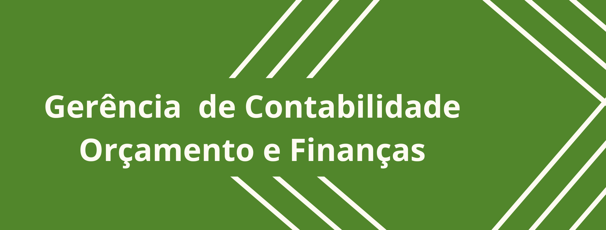 Gerência de contabilidade orçamento e finanças