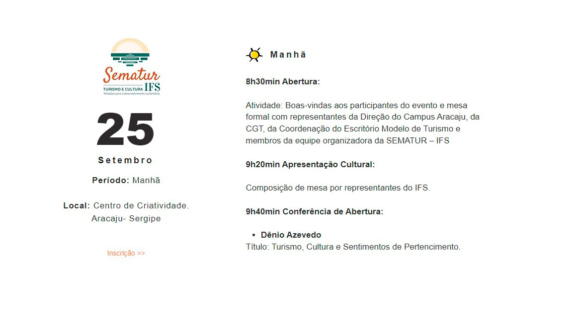 sematur programacao 25 JPG