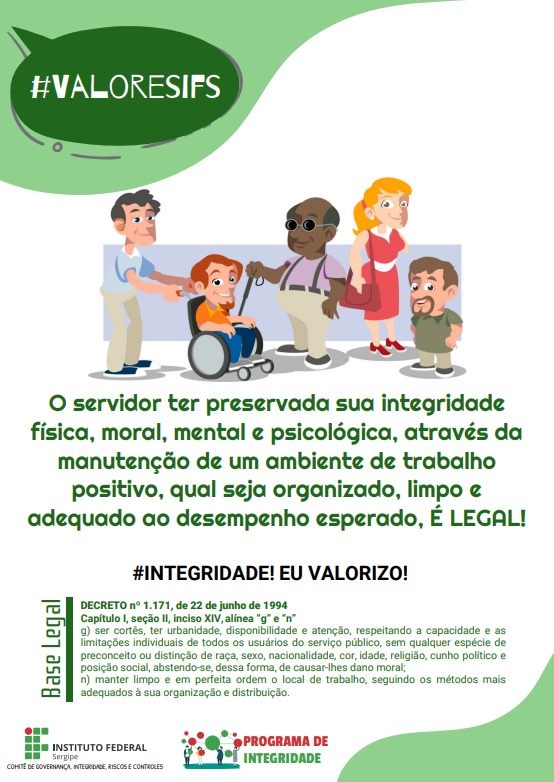 Integridade eu valorizo