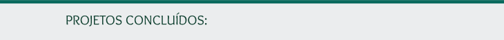 PROJETOS CONCLUÍDOS
